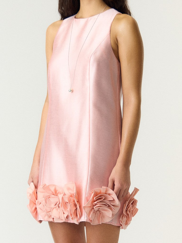 Selina Mini Dress (Blush Rose/Peach)