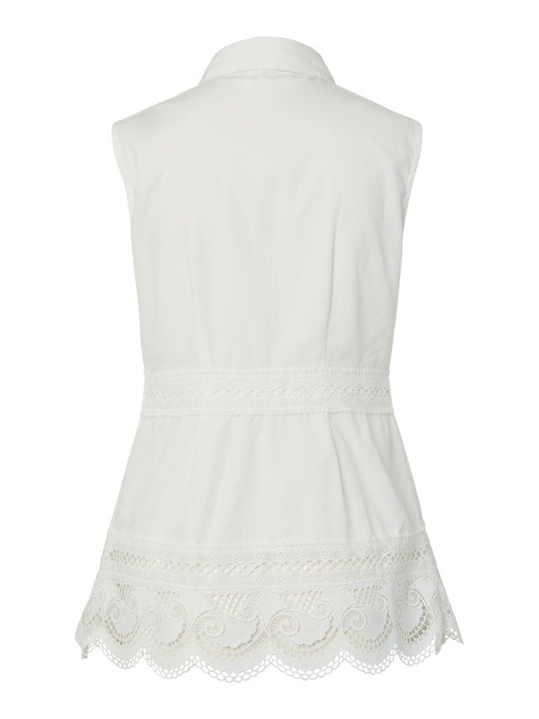 Lana Sleeveless Shirt (Star White)