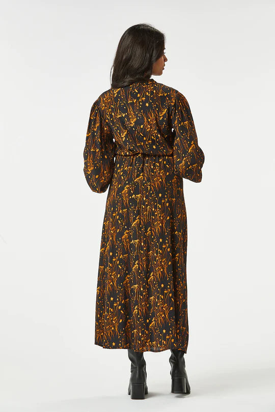 MIA LONG SHIRT DRESS (BLACK)