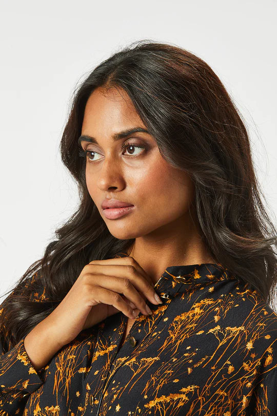 MIA LONG SHIRT DRESS (BLACK)