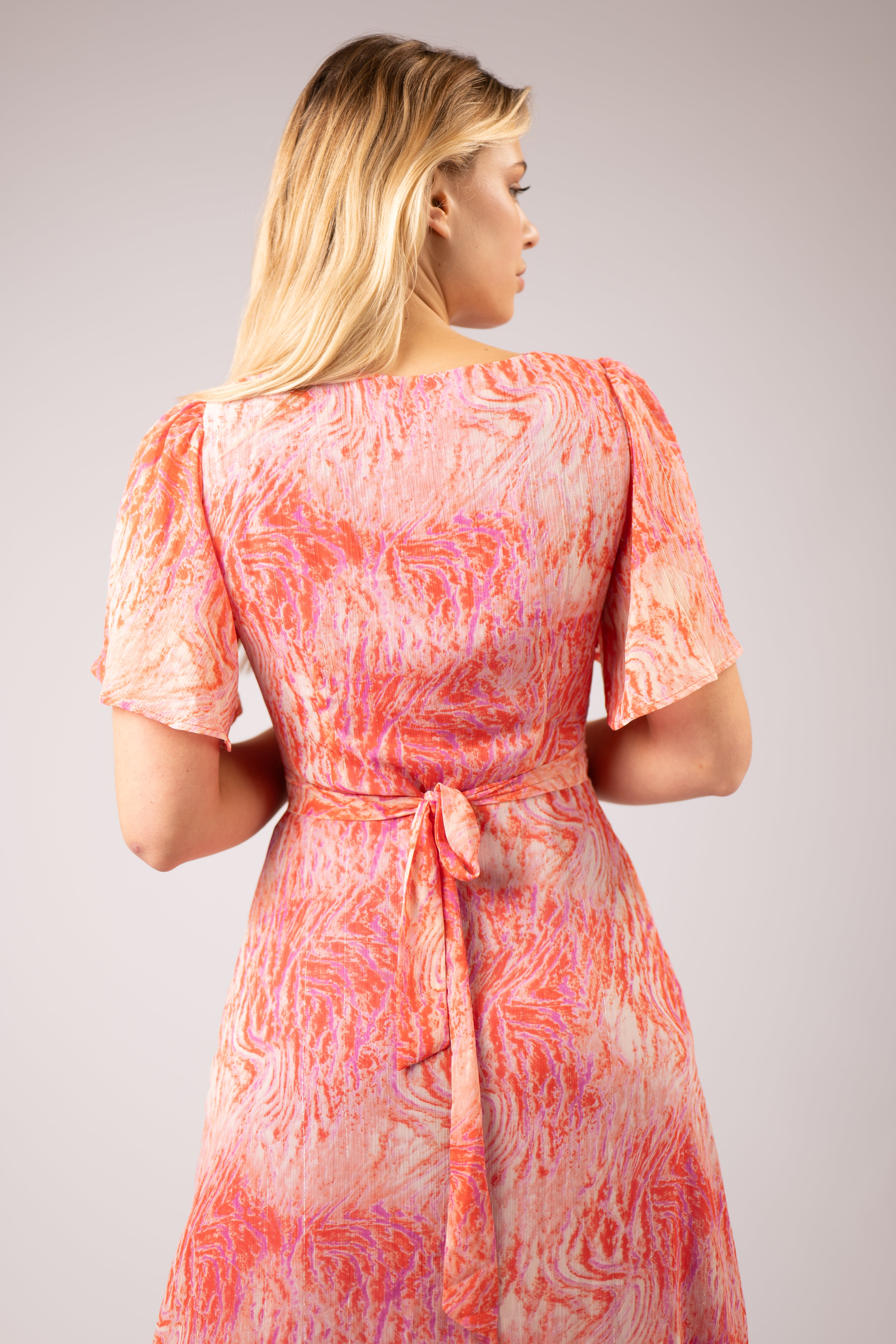 MIMI LONG COWL NECK DRESS (PINK)