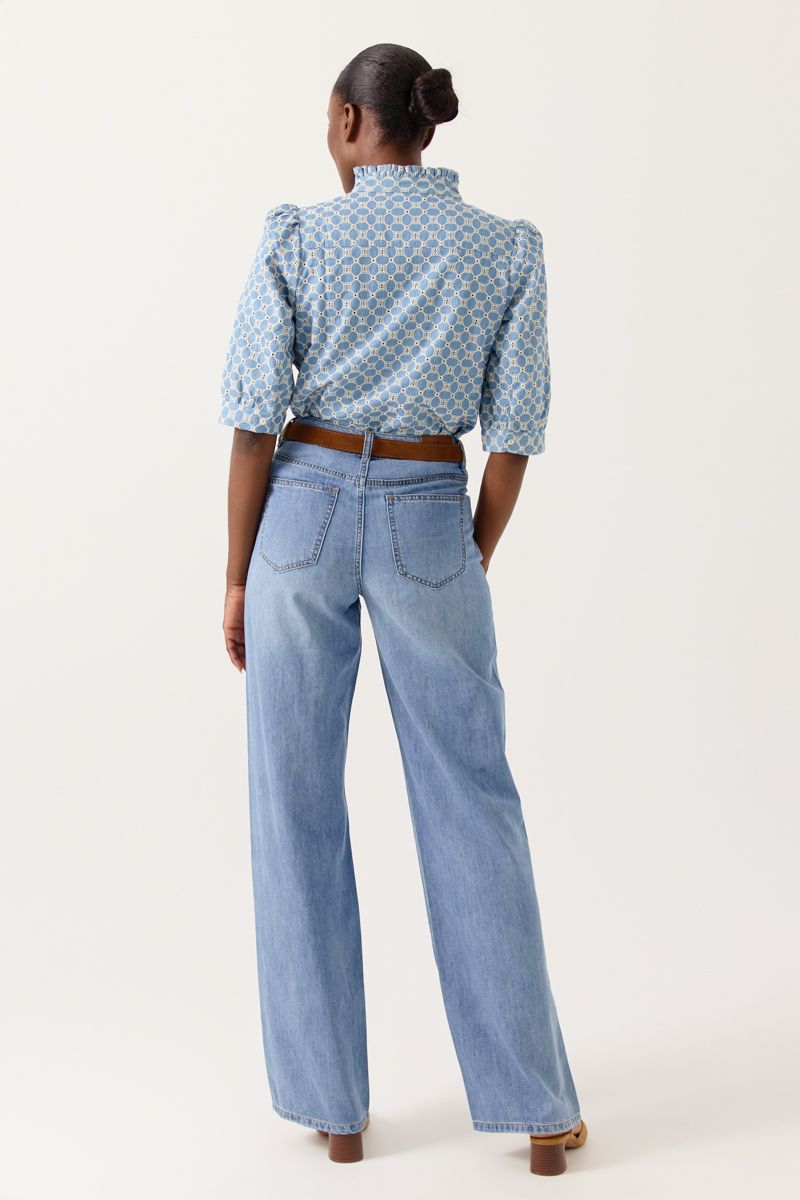 Kathleen Blouse (Denim Blue)