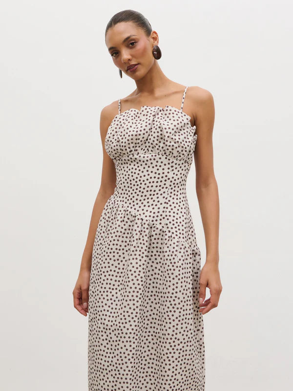 Zaria Maxi Dress (Cream/Brown) | Love Cherish | Dress Zaria Maxi Dress (Cream/Brown) | Love Cherish | Dress