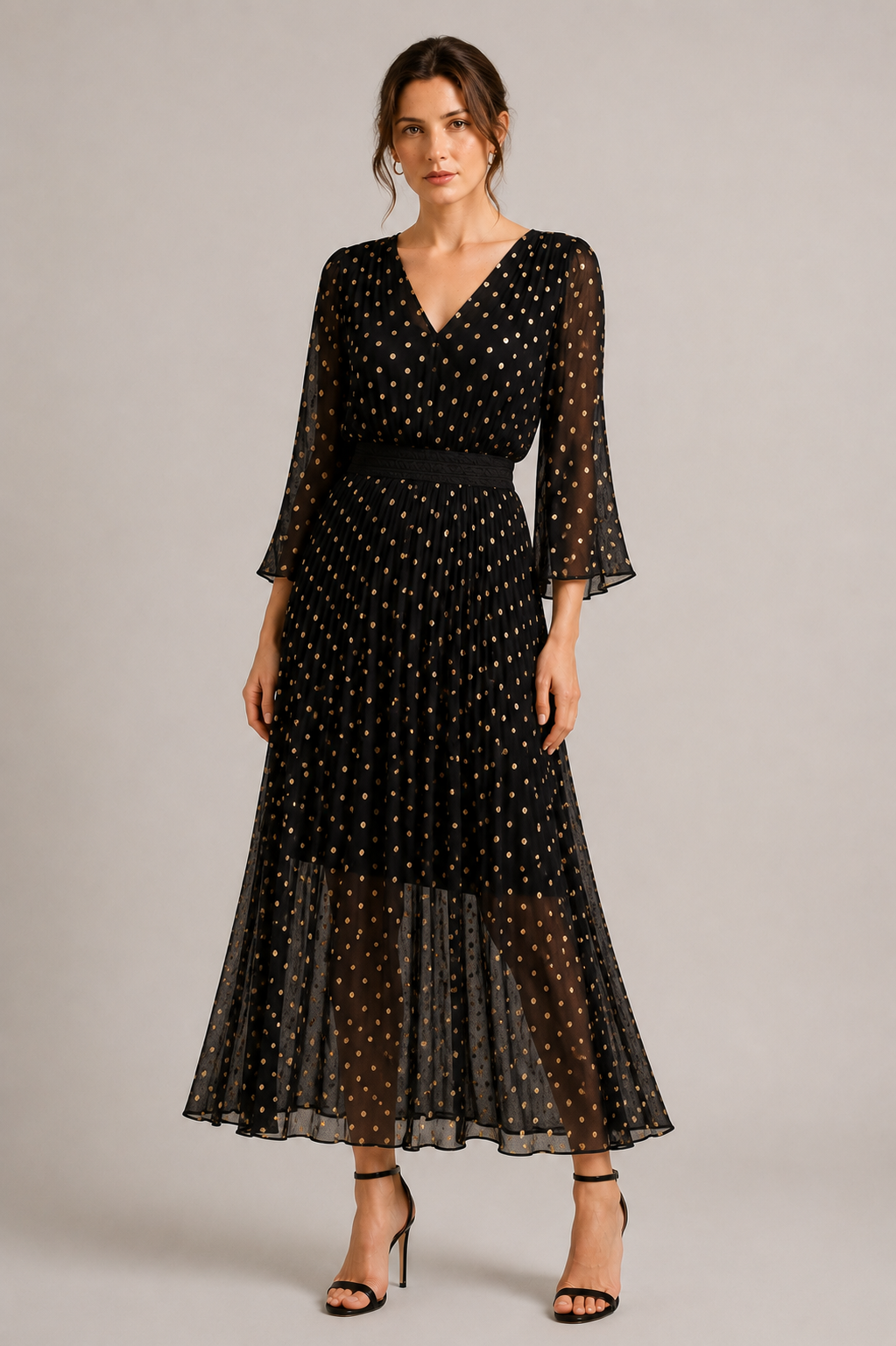 Circe Midi Dress (Black)