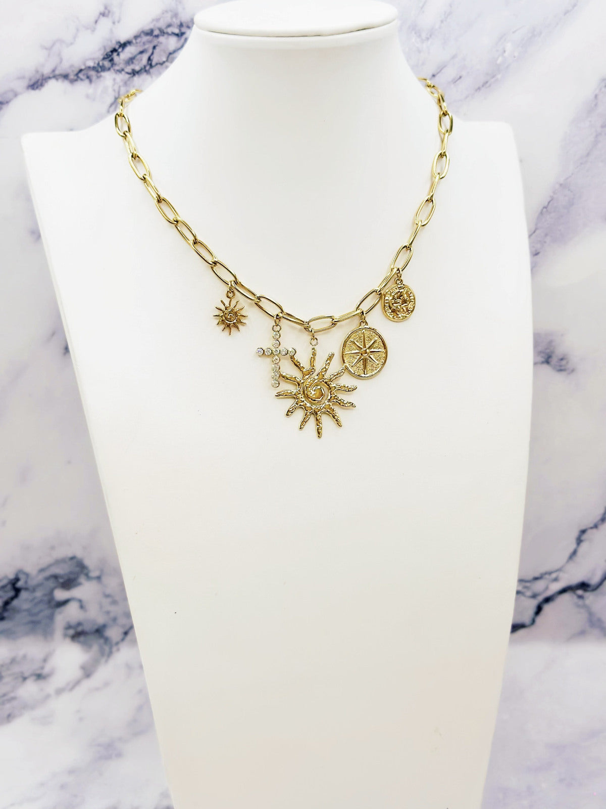Symbols Necklace (Gold)