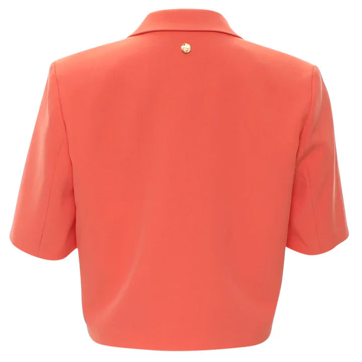Marianna Cropped Blazer (Coral)