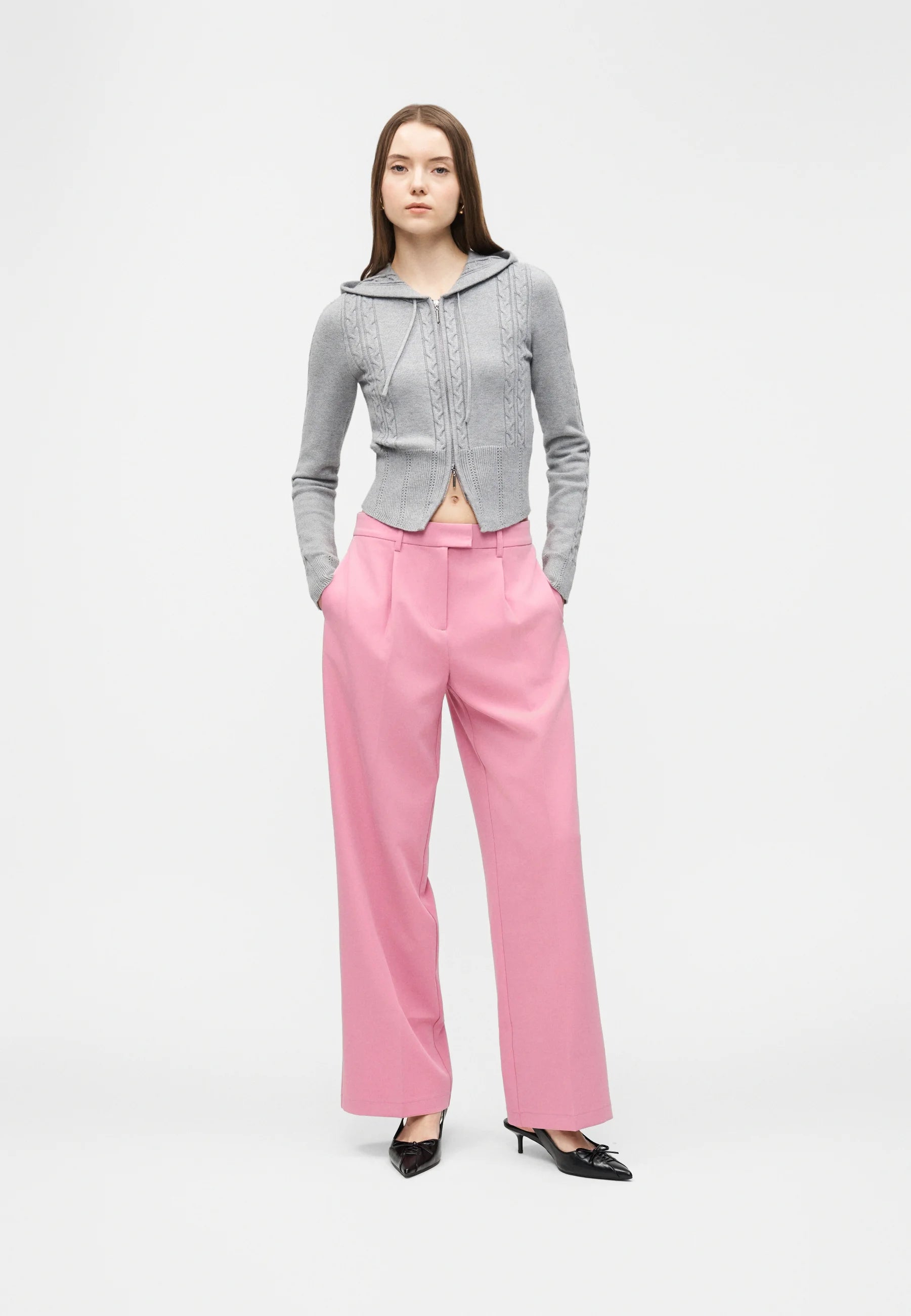 Indie Tailored Trousers (Sea Pink)