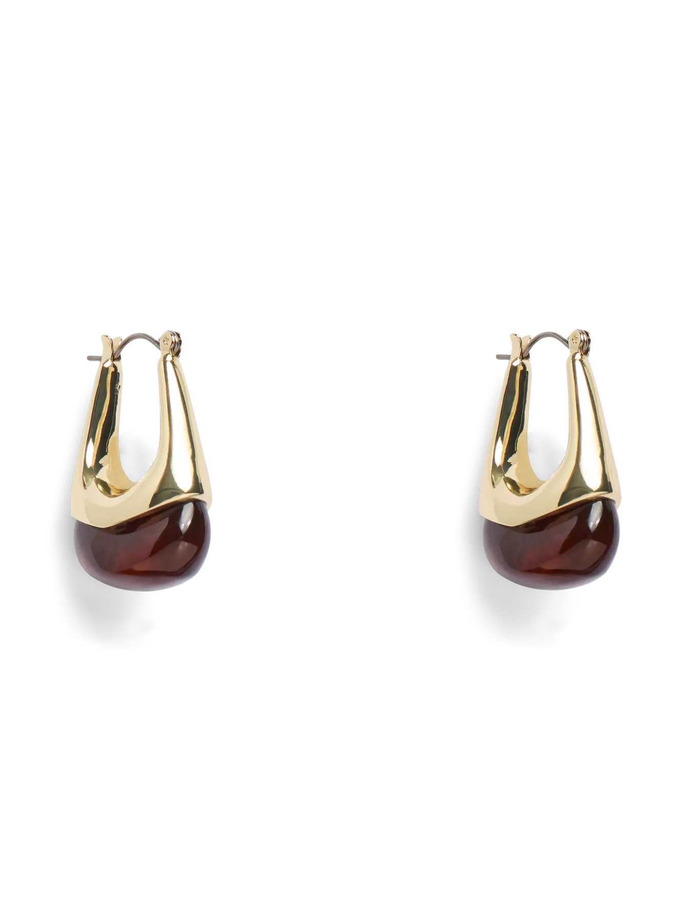 Alice Earrings (Gold/Brown)