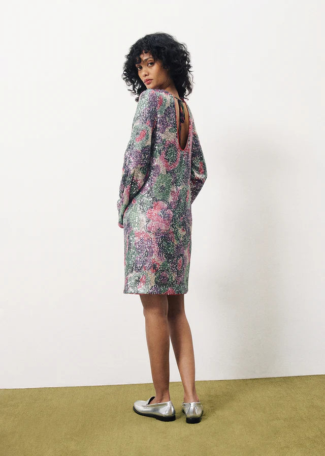 Nelie Sequin Mini Dress (Frnch Bouquet)