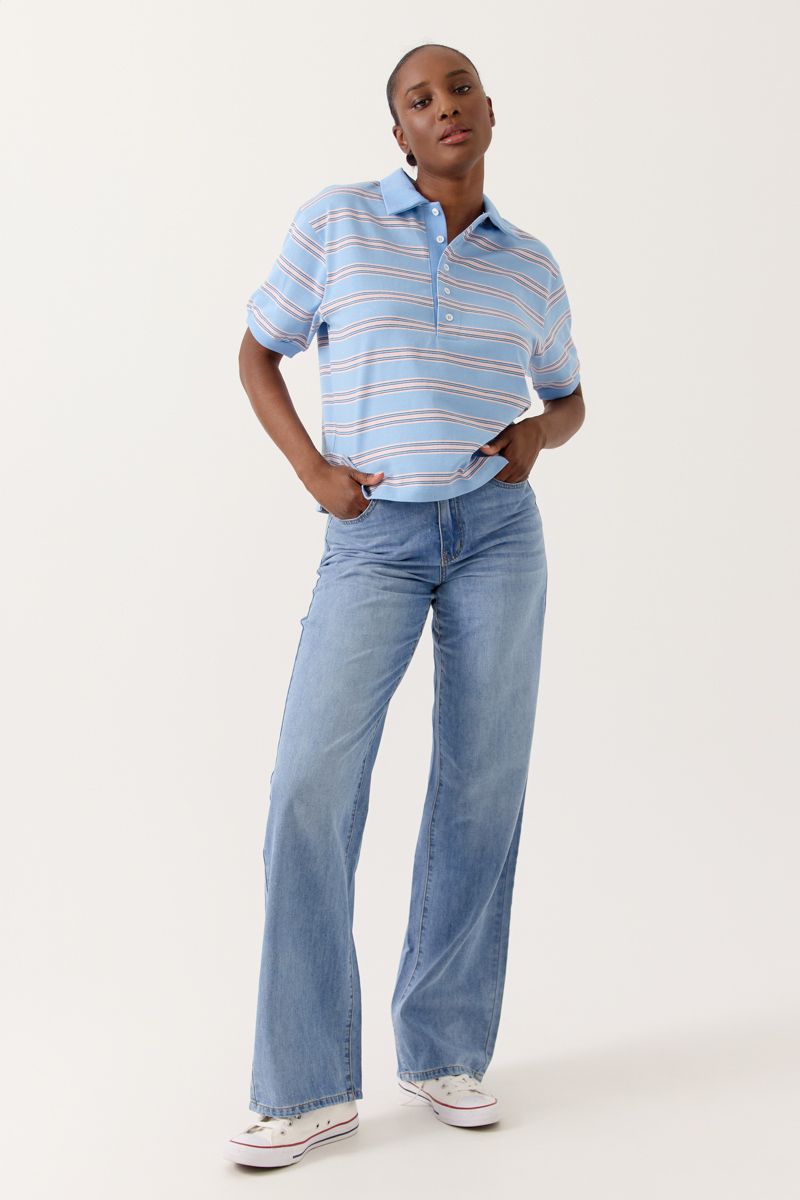 Azelia Polo T-Shirt (Blue)