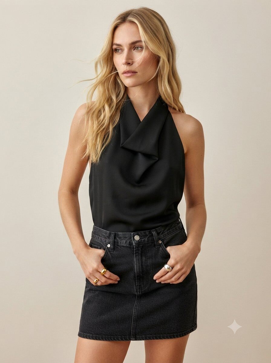 Sarah Halter Top (Black)