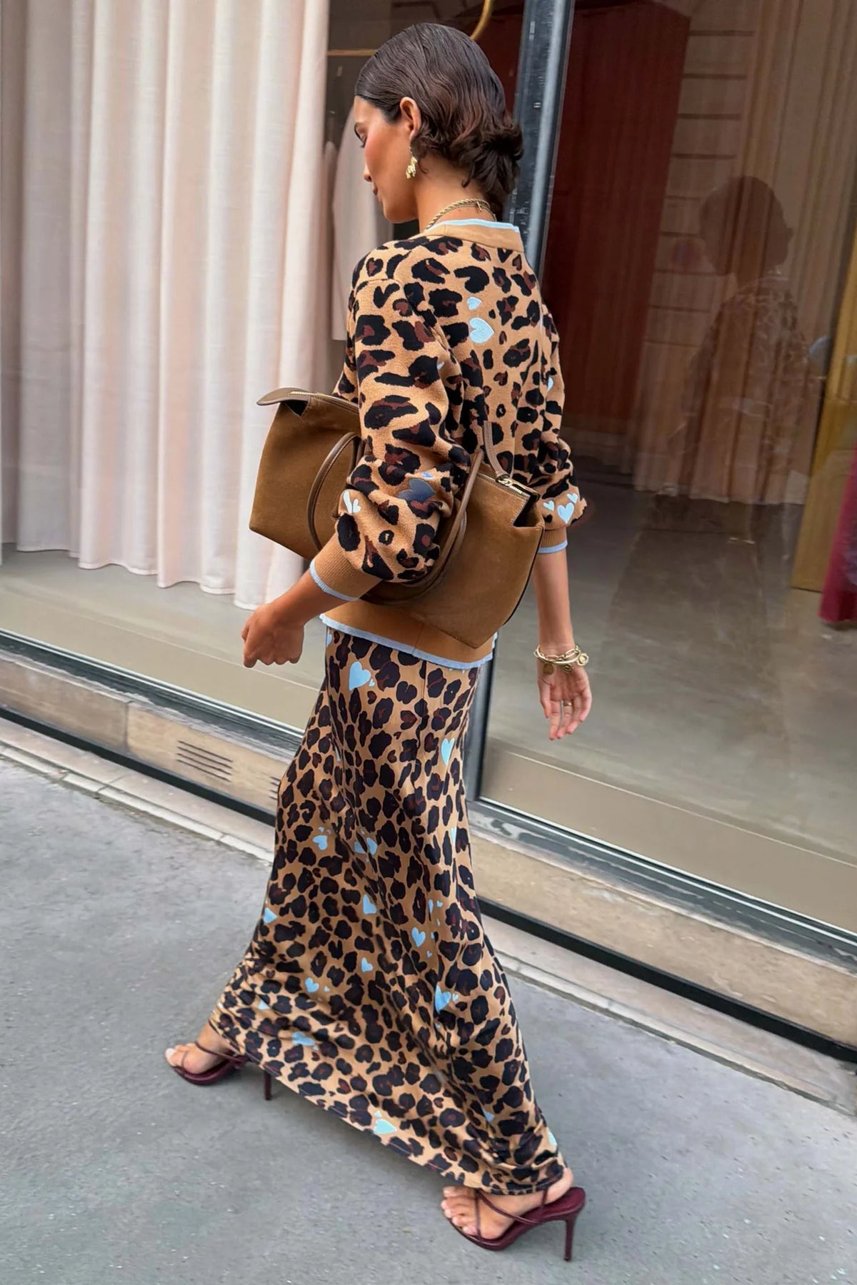 Dorris Skirt (Heart Leopard)