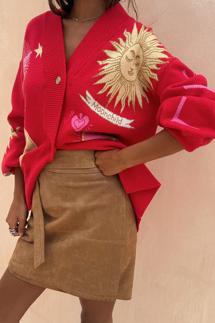 Mystical Cardigan (Red)