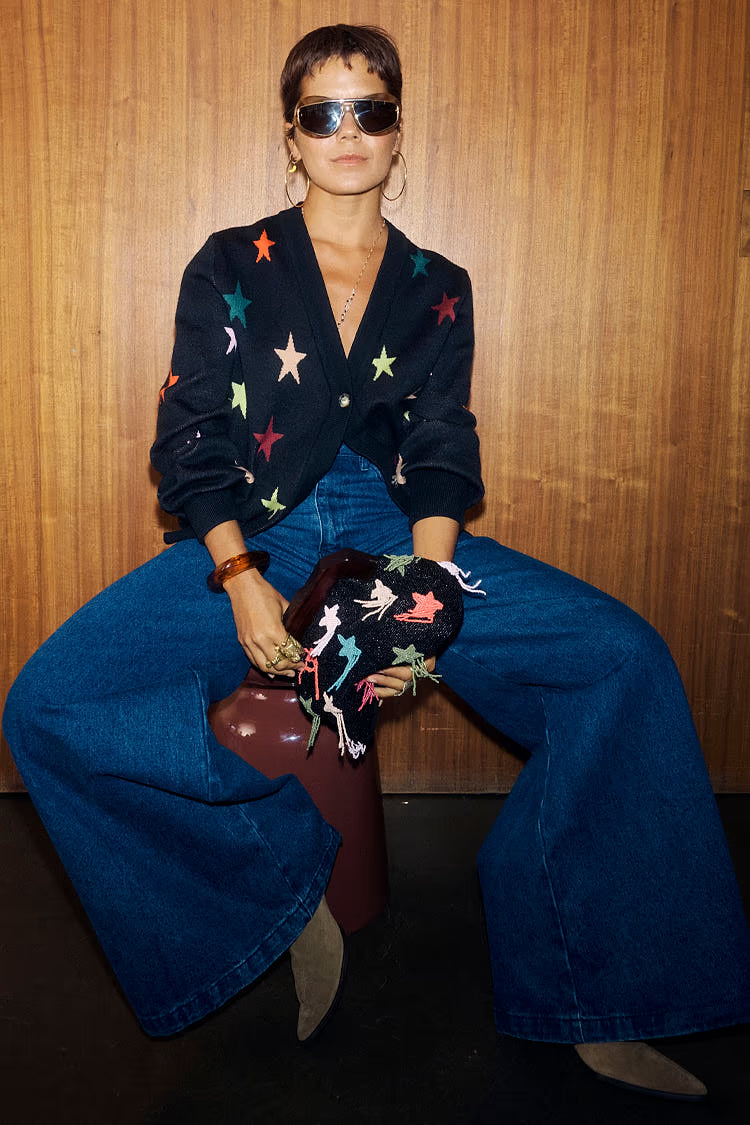 Star Cardigan (Black)