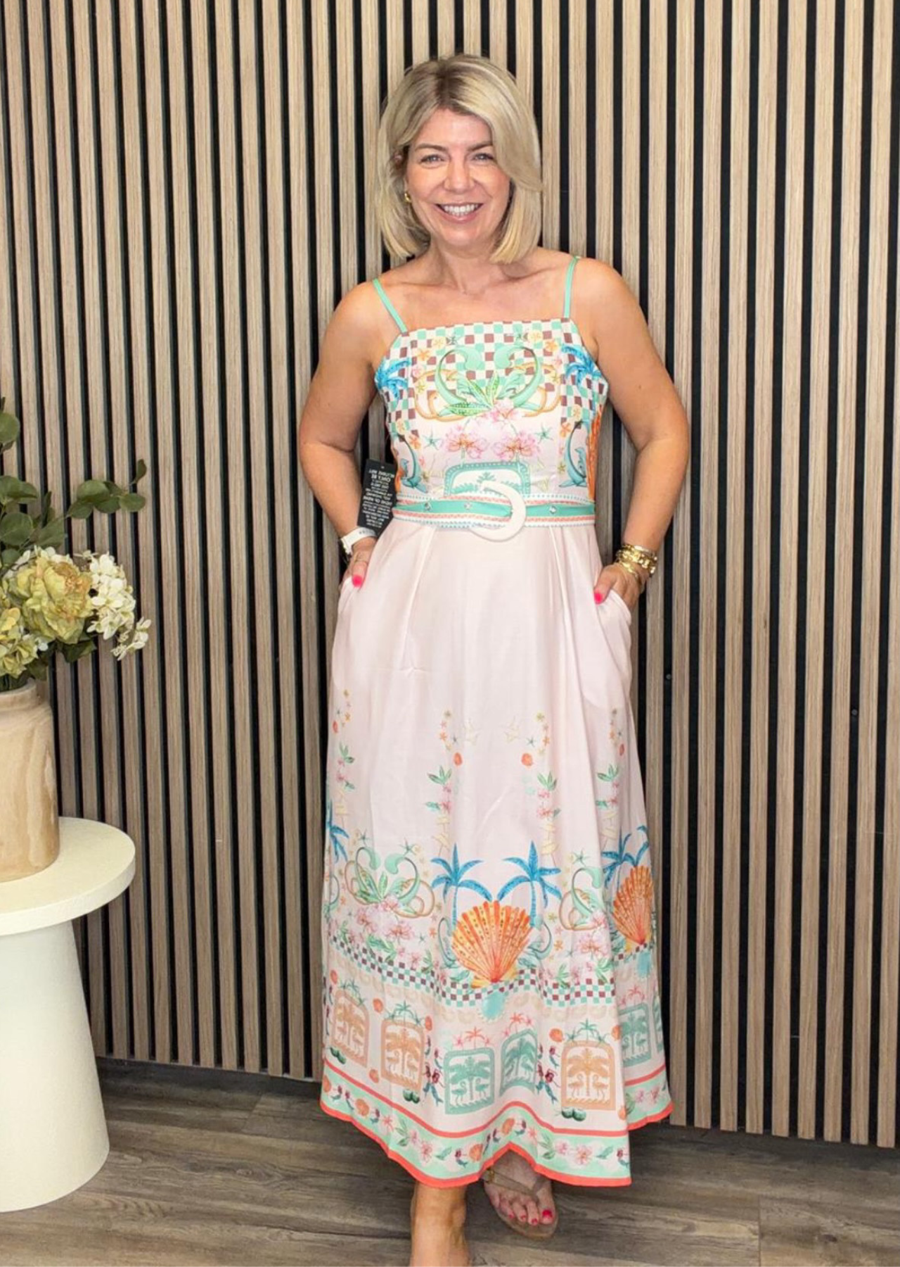Clodagh Maxi Dress (Pink/Multi)