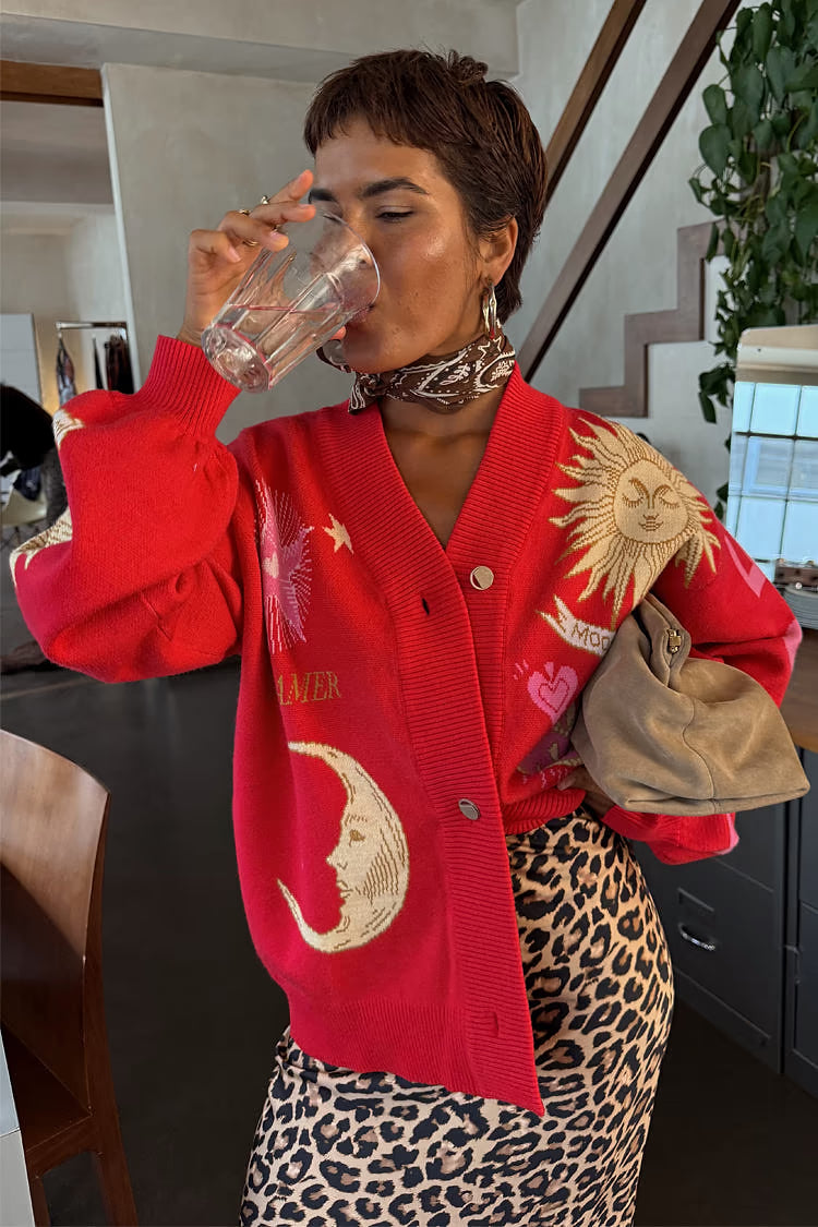 Mystical Cardigan (Red)