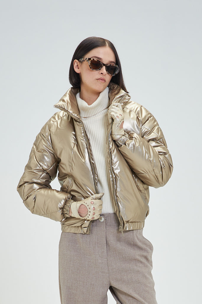 Ioana Quilted Jacket (Gold)