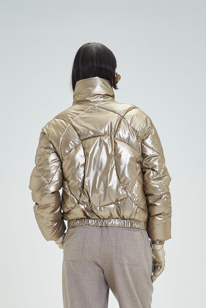 Ioana Quilted Jacket (Gold)