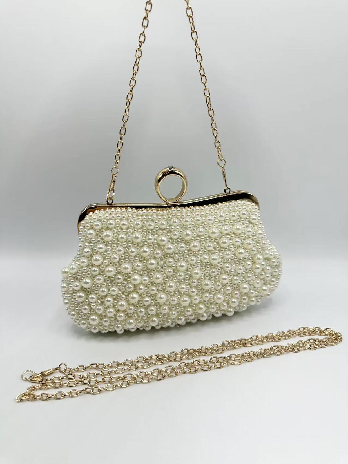 Sophie Beaded Clutch (Gold)