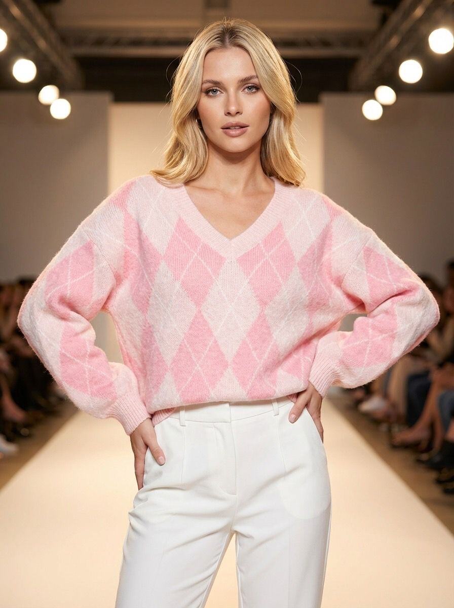 Ashling Knit Jumper (Rose Pink)