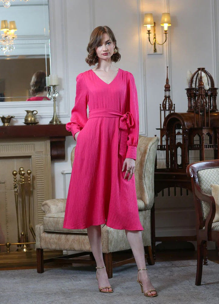 The Bela Dress (Magenta)