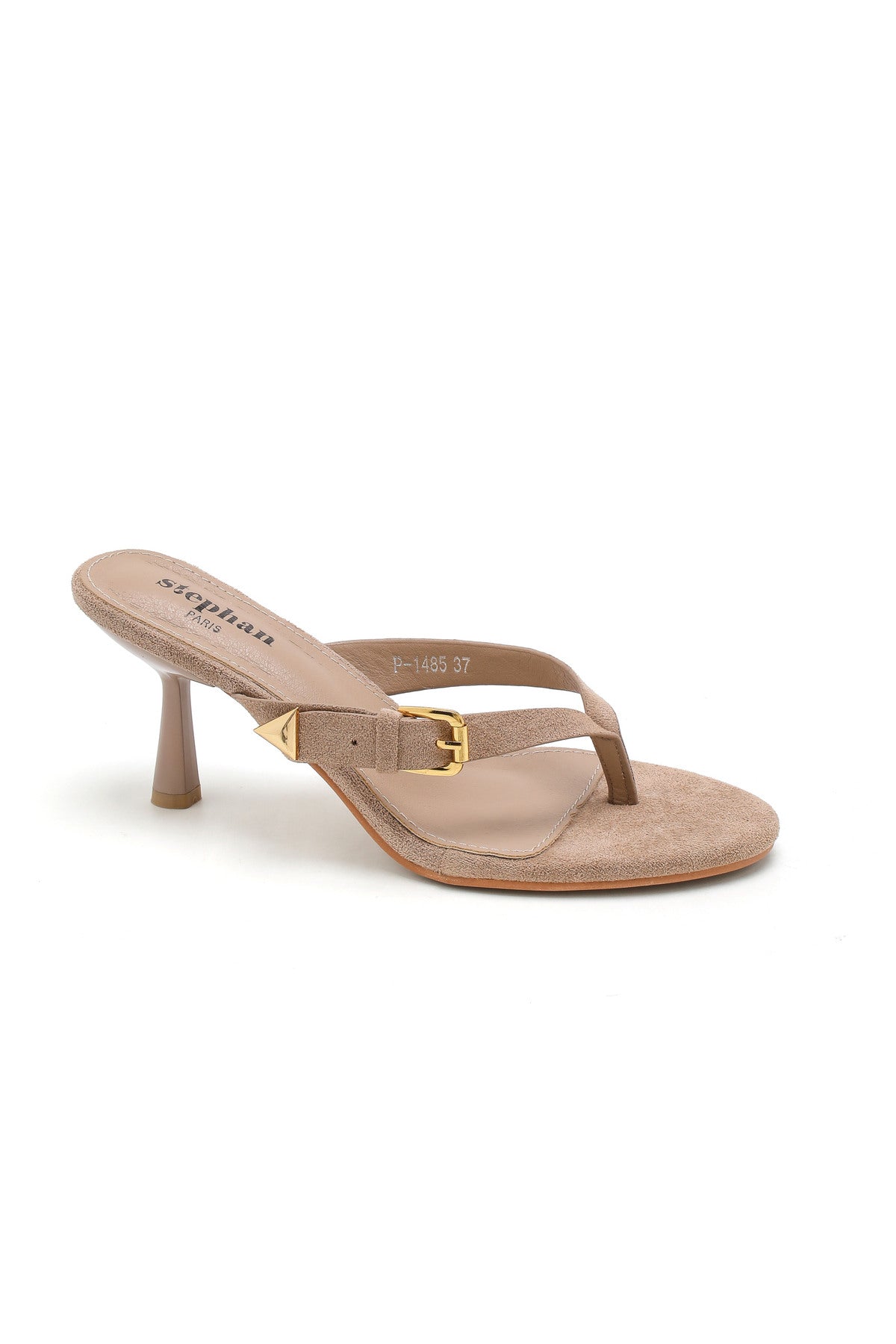 Ella Suedette Sandal (Beige)