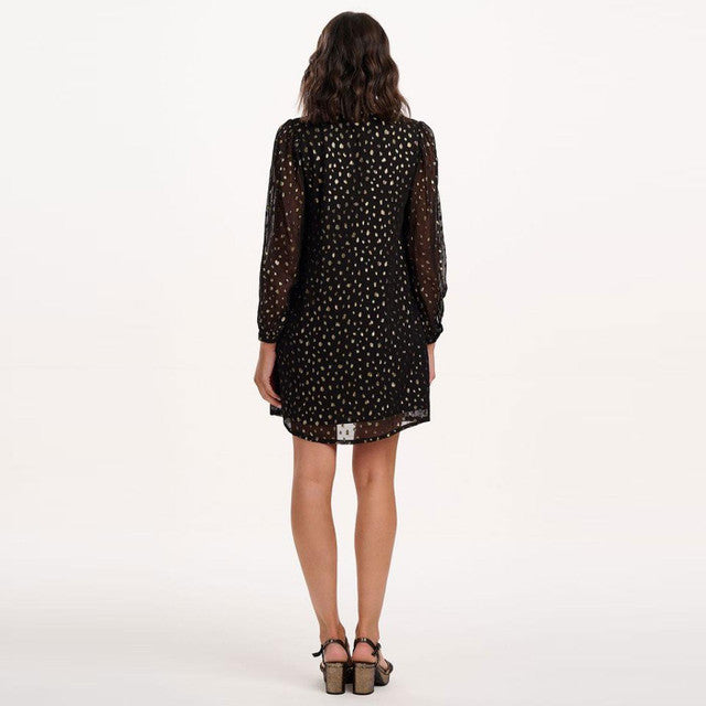 Chantelle Mini Dress (Black/Metallic)
