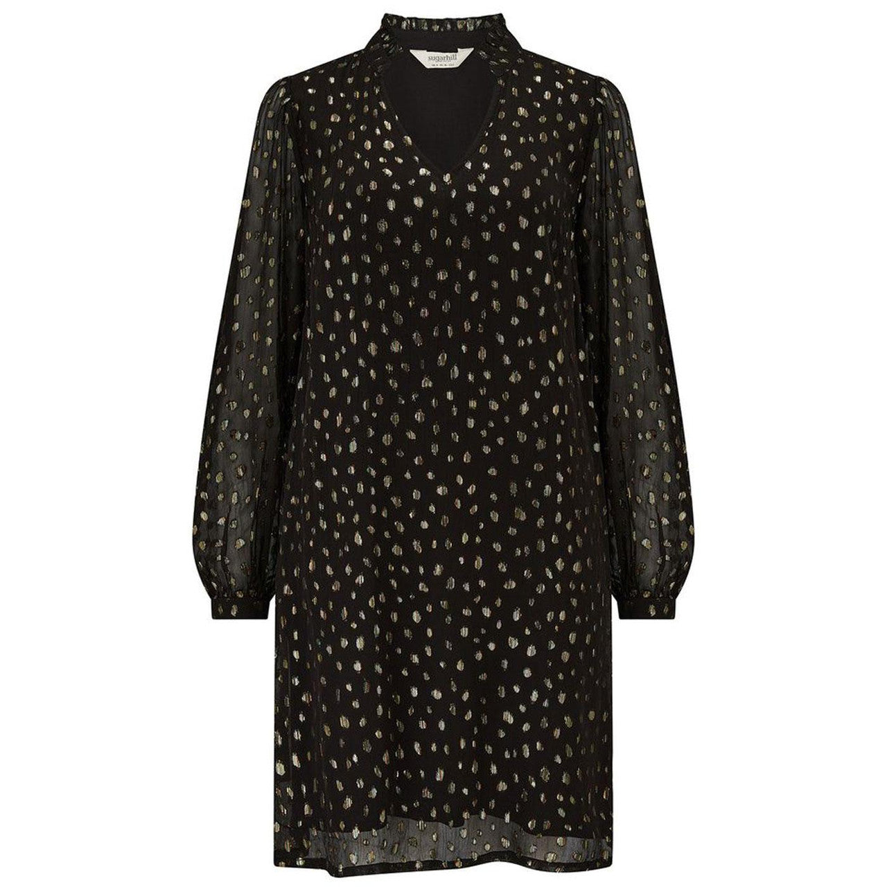 Chantelle Mini Dress (Black/Metallic)