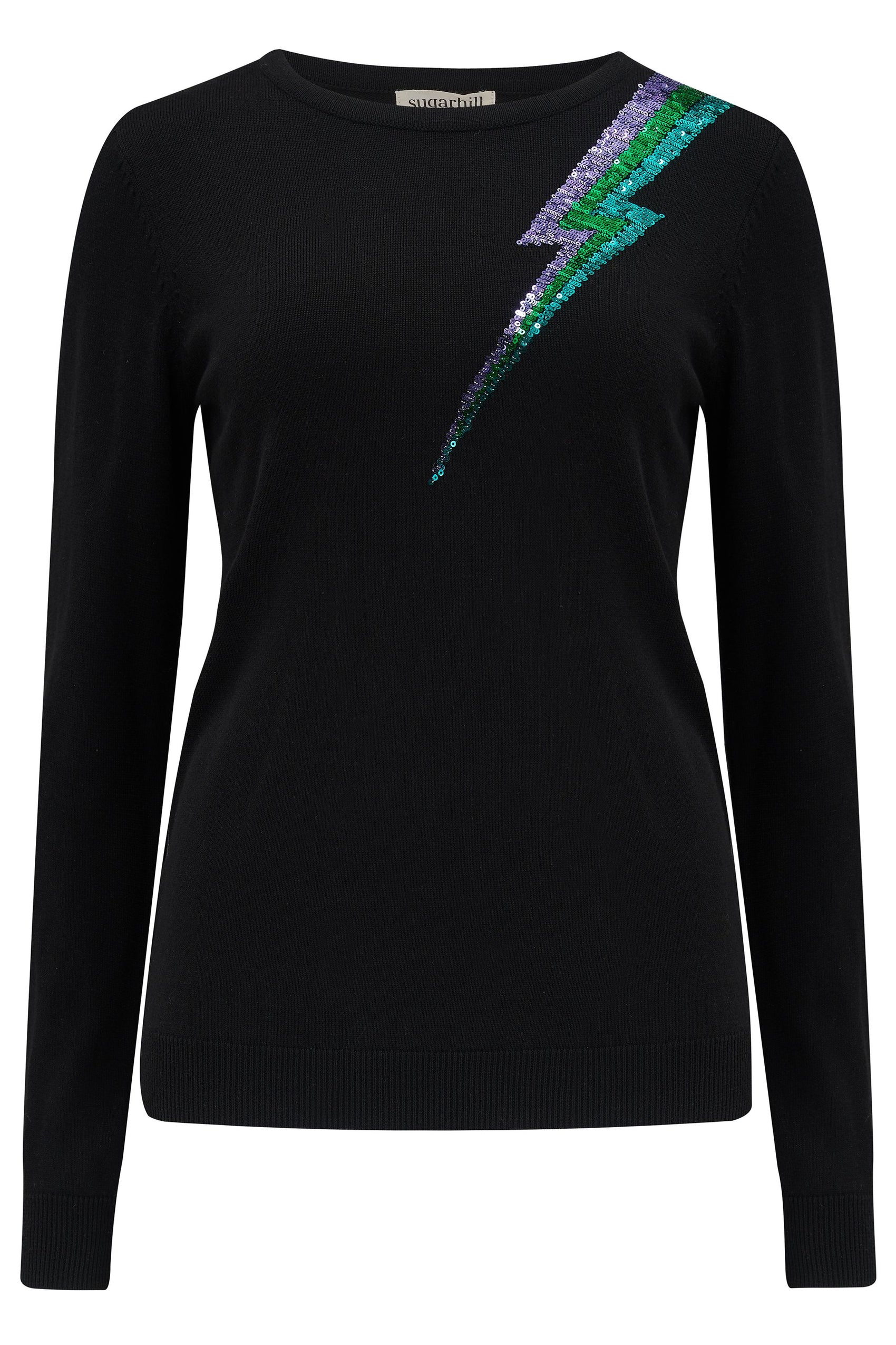 CECE SEQUIN JUMPER (BLACK) Love Cherish Jumper