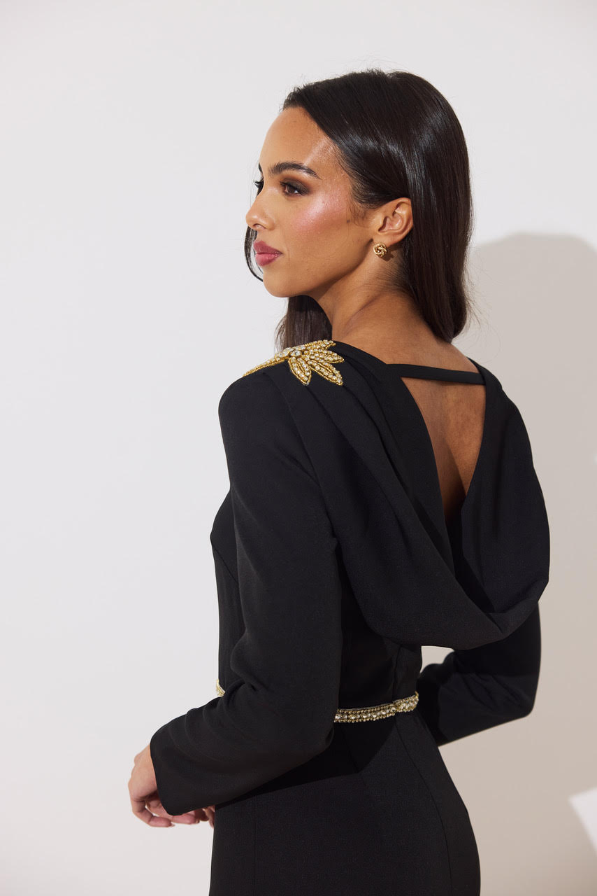 Asteria Midi Dress (Black)