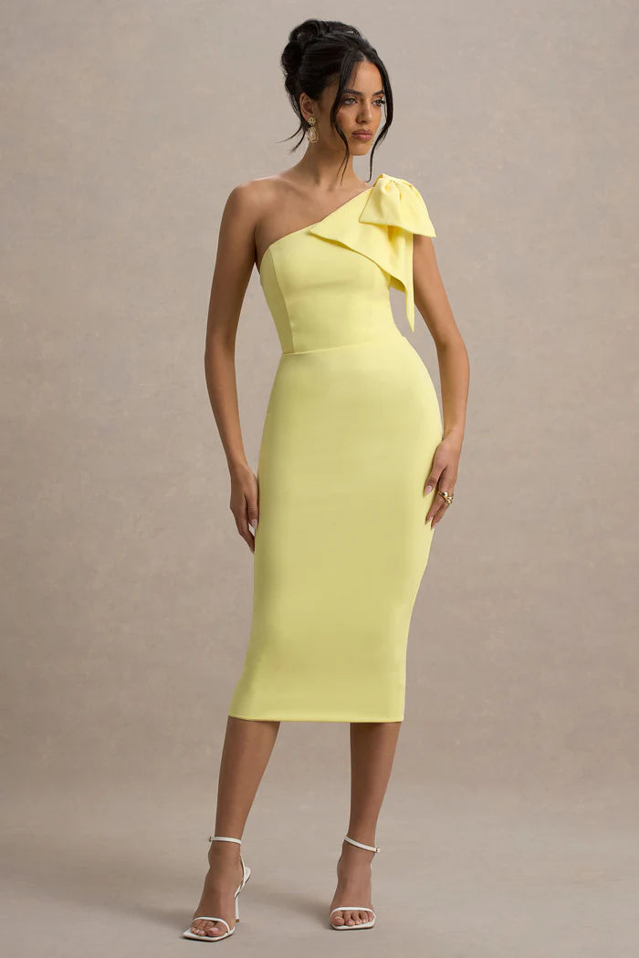 Ambretta Midi Dress (Yellow)