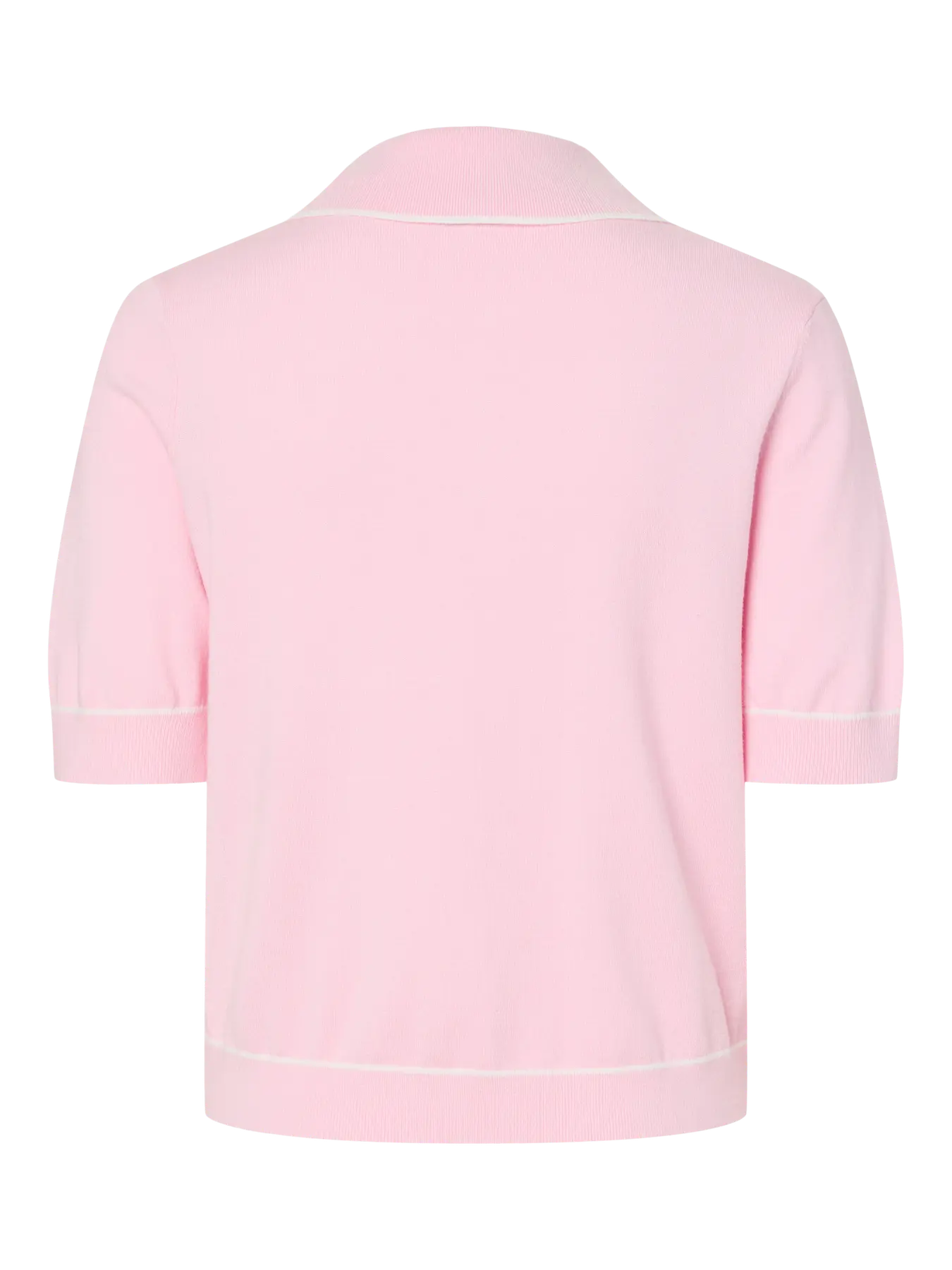 Corina Knitted Polo Top (Pink)
