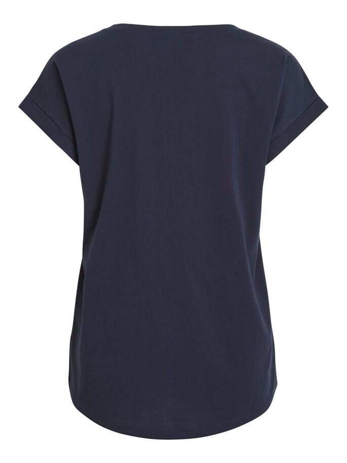 Samantha O-Neck Basic T-Shirt (Navy)