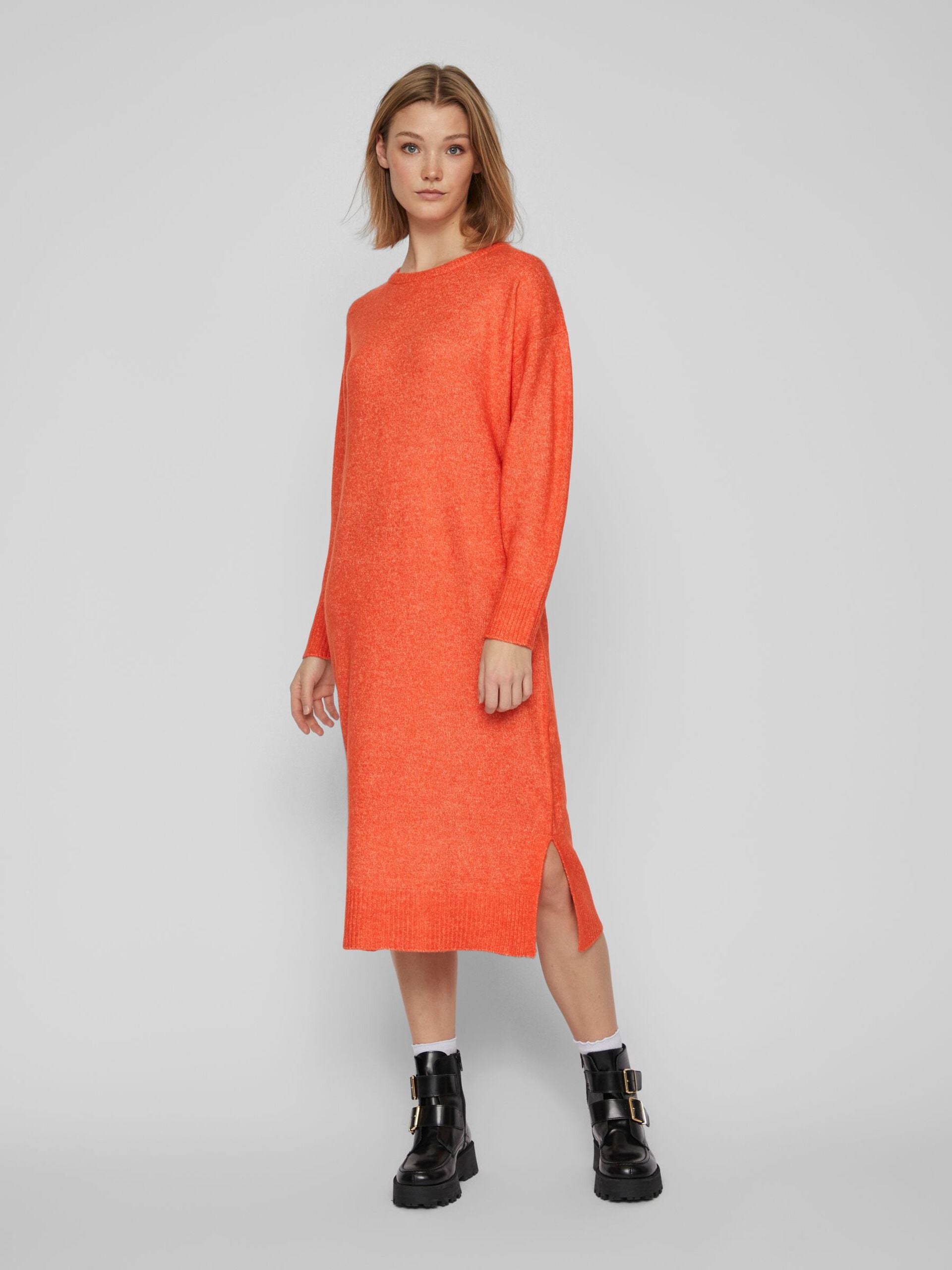 Kneela Knit Midi Dress (Tigerlily/Melange)