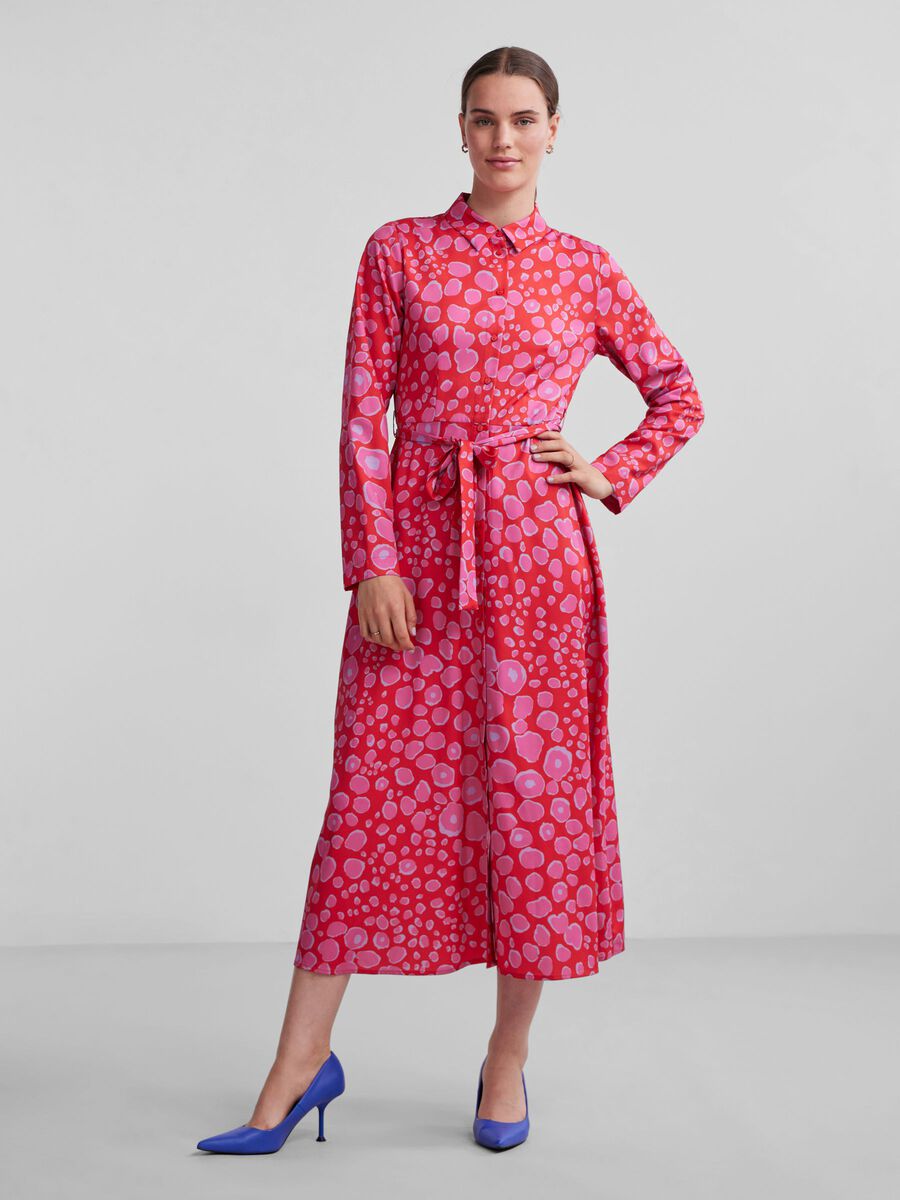 Nelly Shirt Dress (Flame Scarlet)