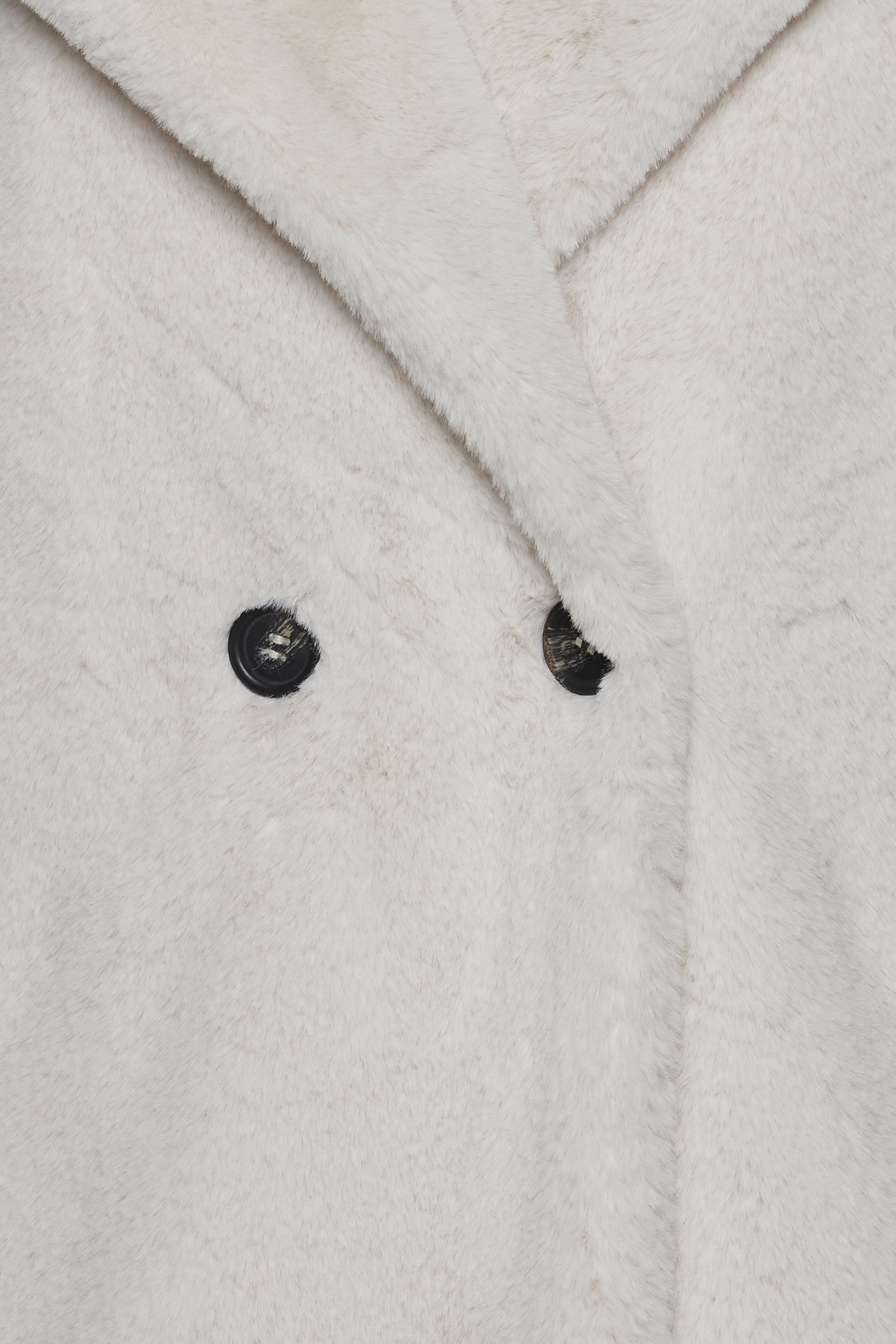 Haya Faux Fur Coat (Crystal Grey)