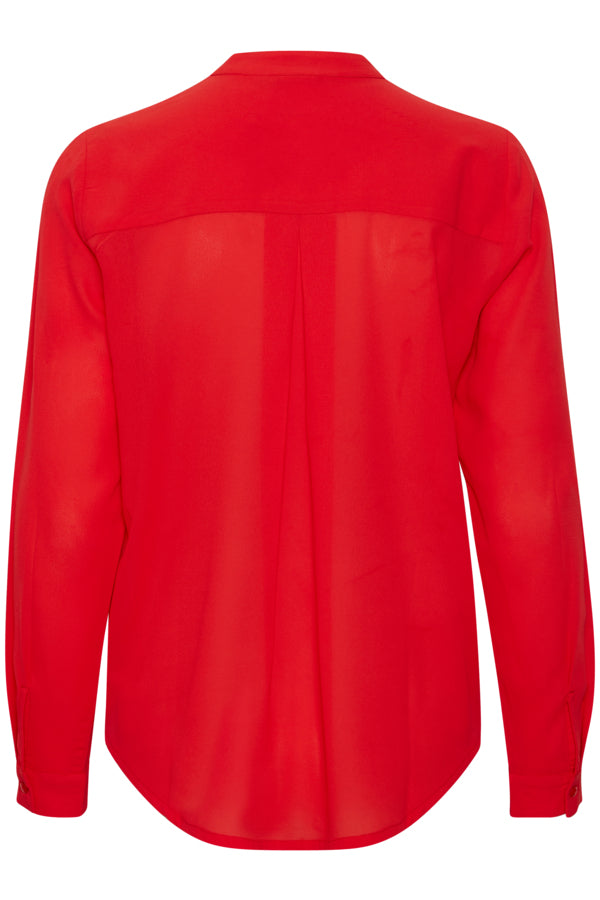 Cellani Longline Shirt (Poppy Red)