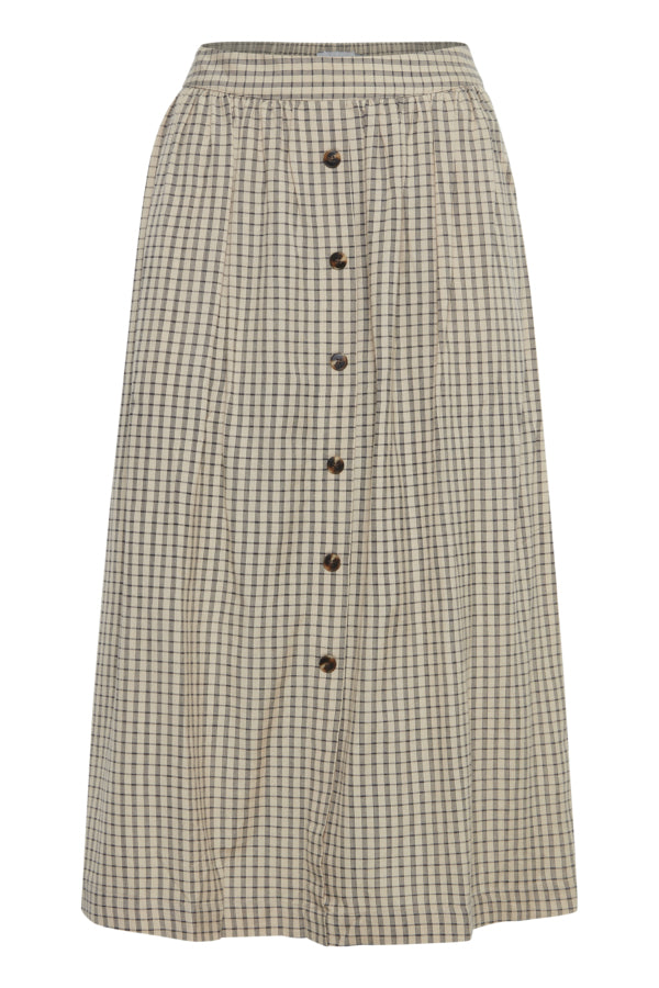 Checkered Midi Skirt 