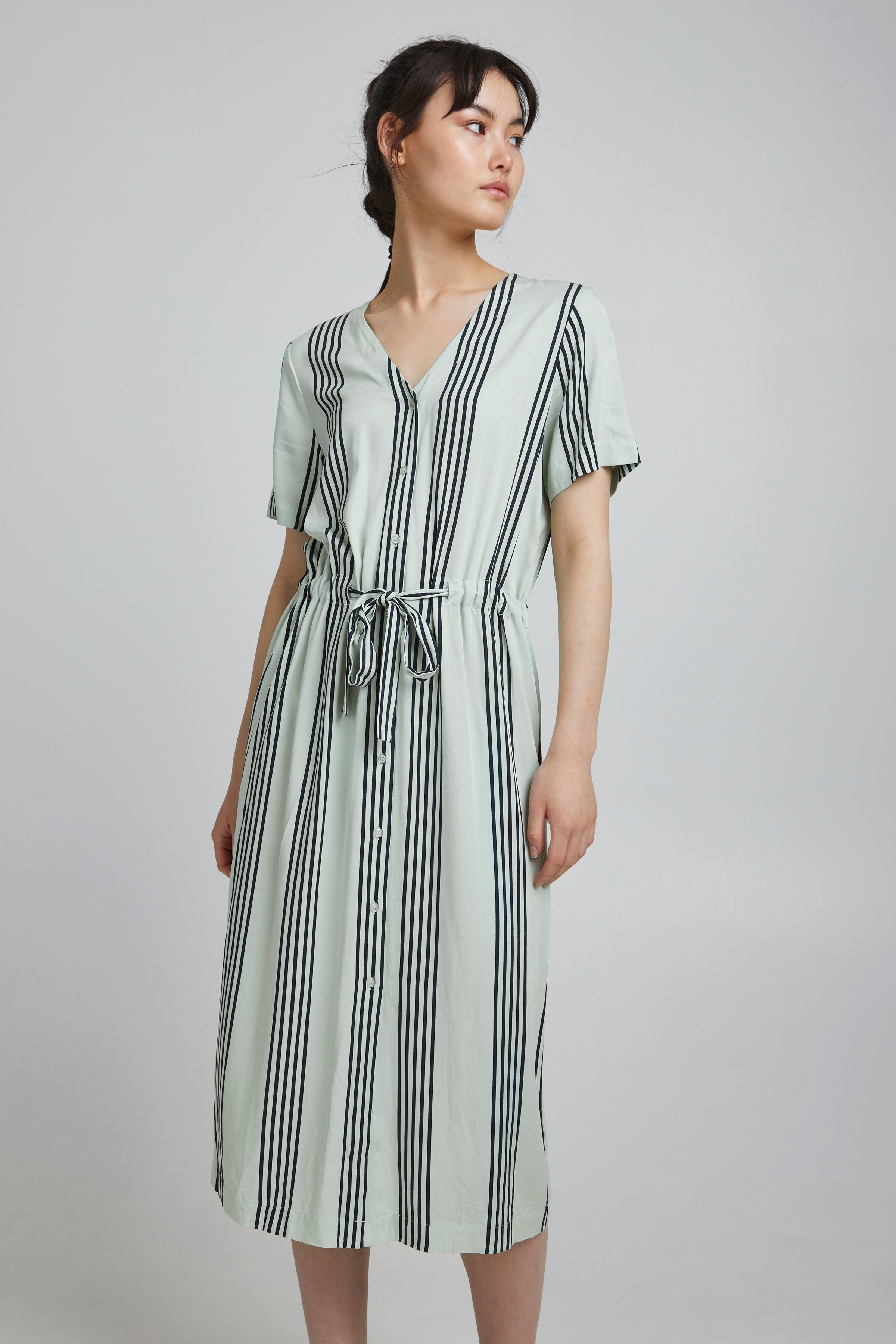 Striped Midi Dress 