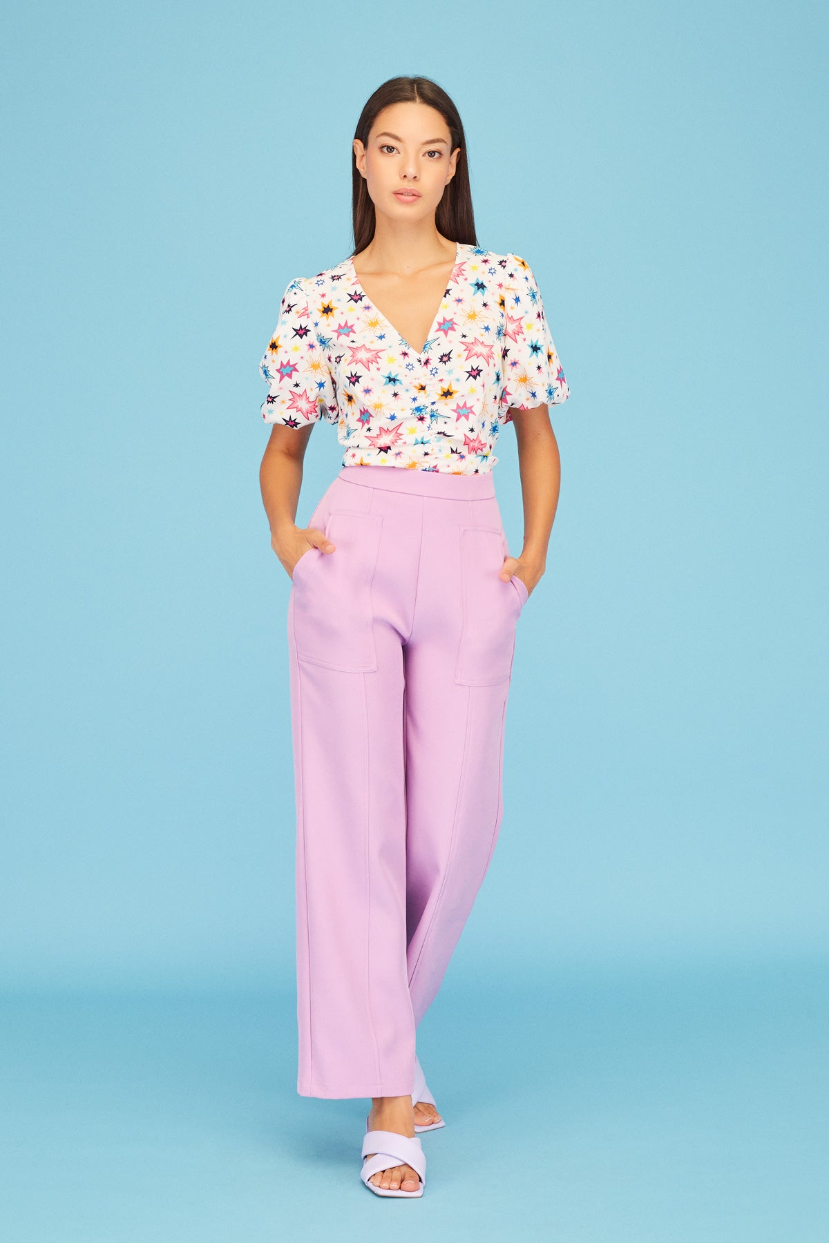 Veronica Trousers (Lilac)