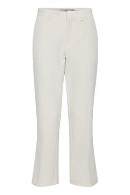 cream cropped trousers