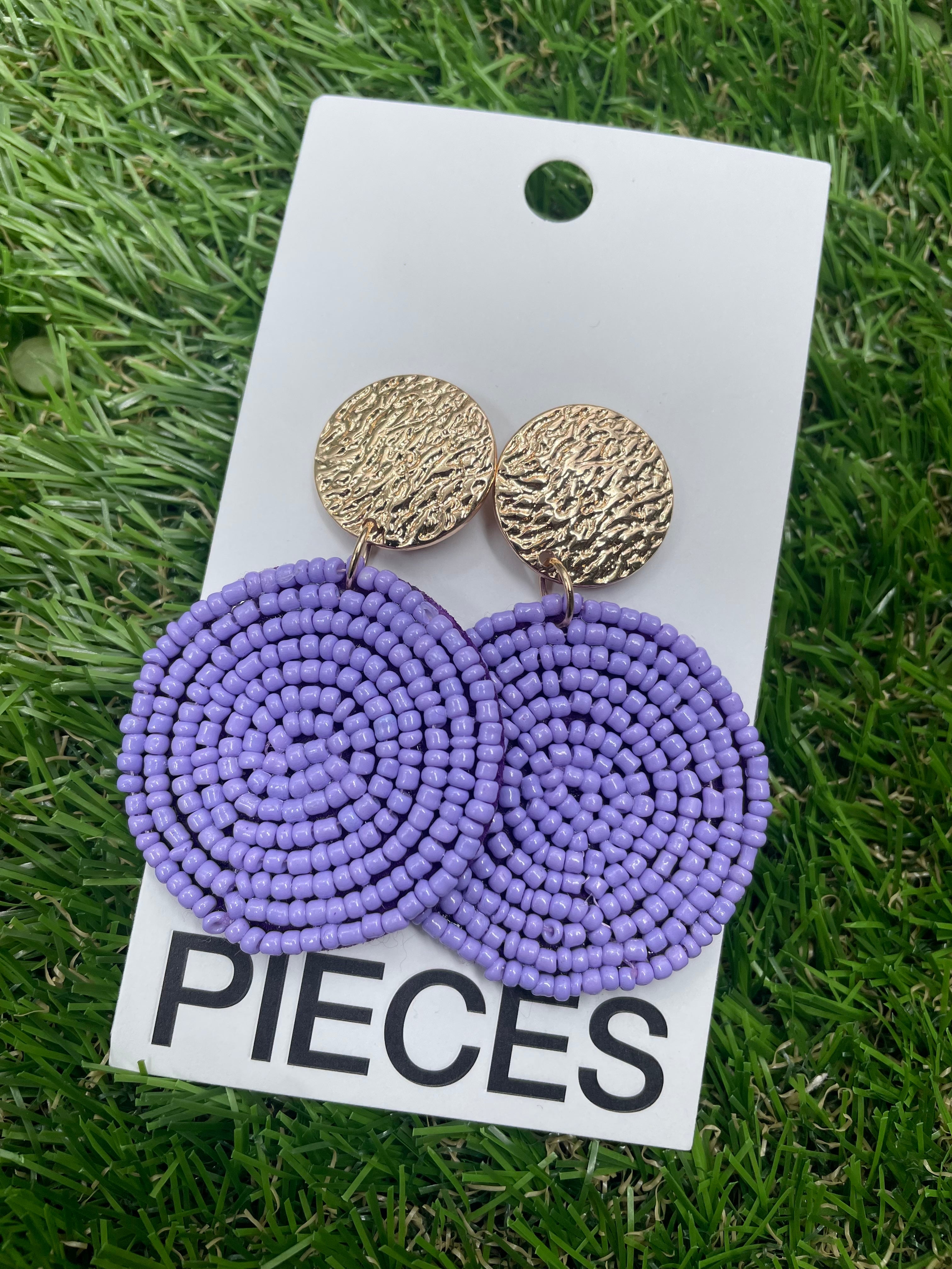 Elinda Earrings (Purple)