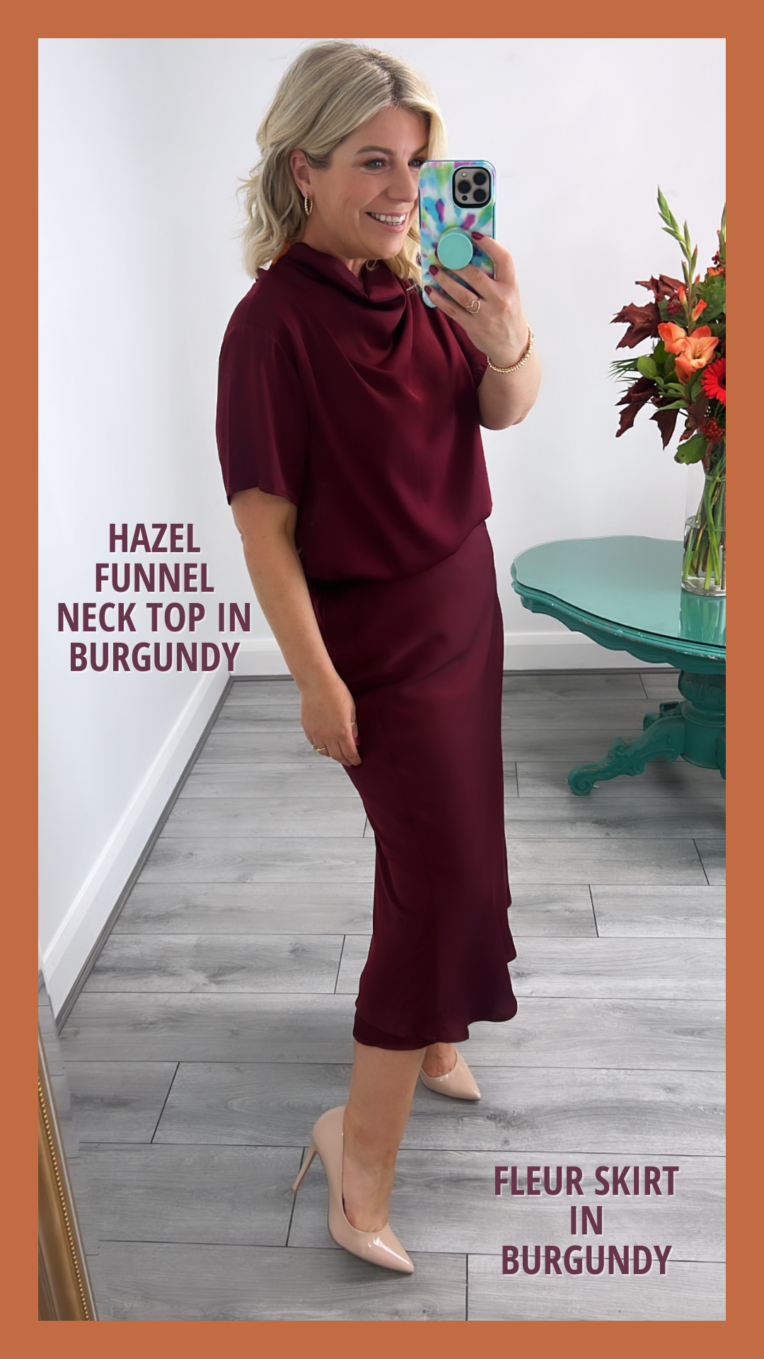 Hazel Top (Burgundy)
