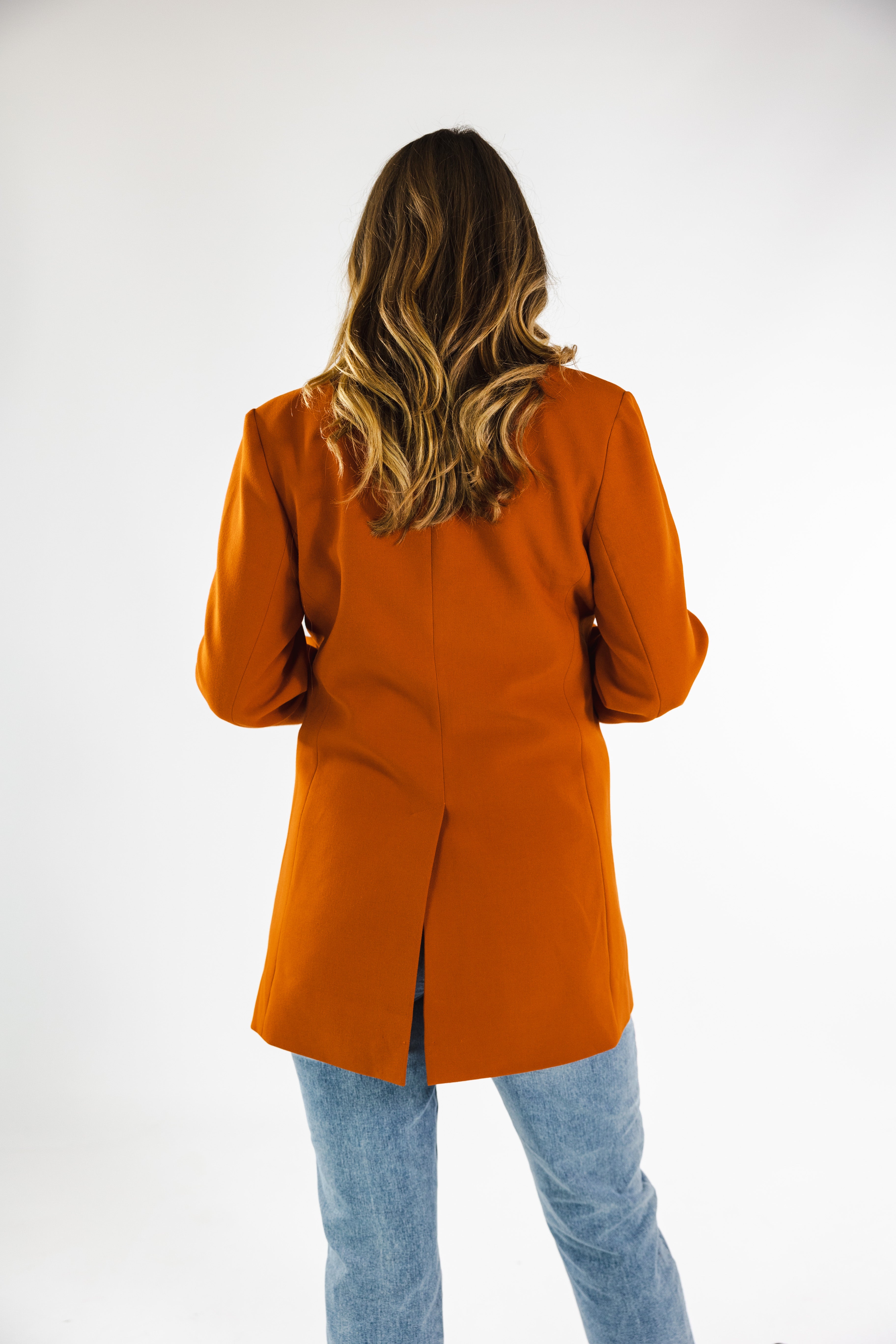 Maisie Blazer Coat (Rust)