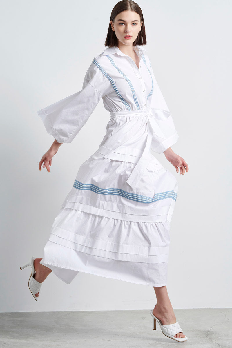 Eleanor Maxi Dress (White)