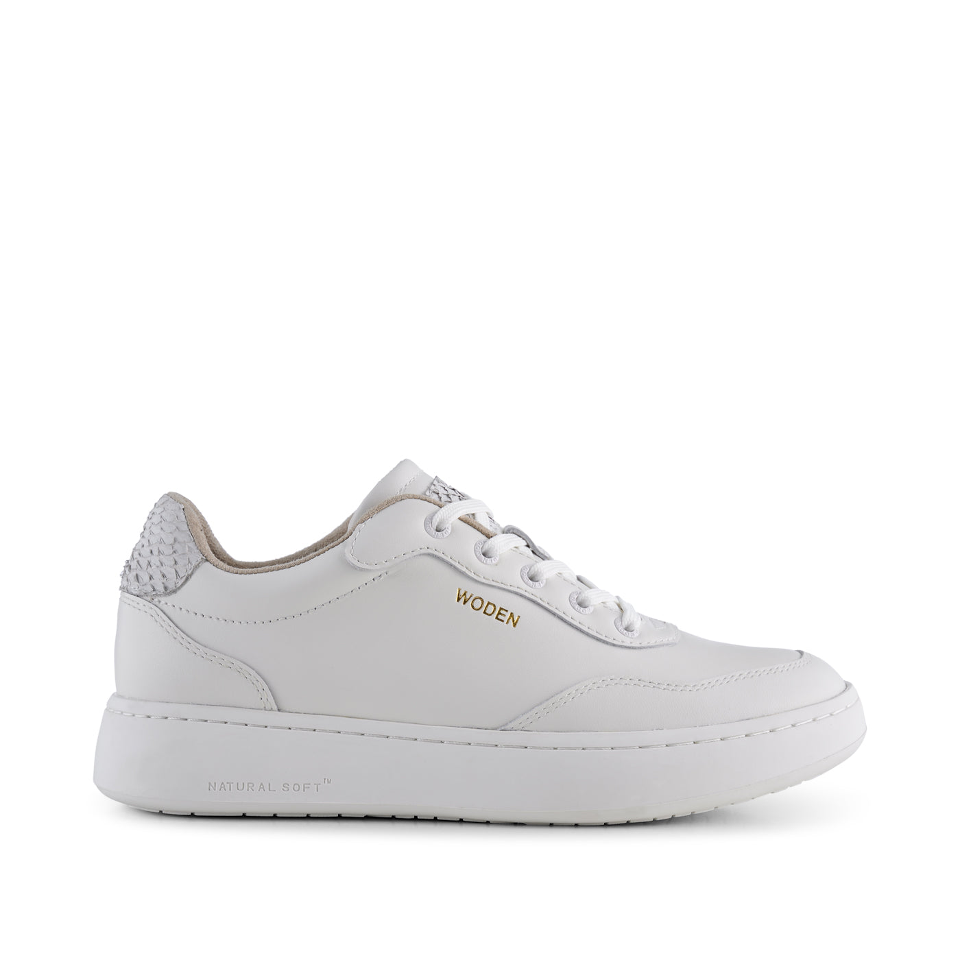 EVELYN LEATHER SNEAKERS (BLANC DE BLANC)