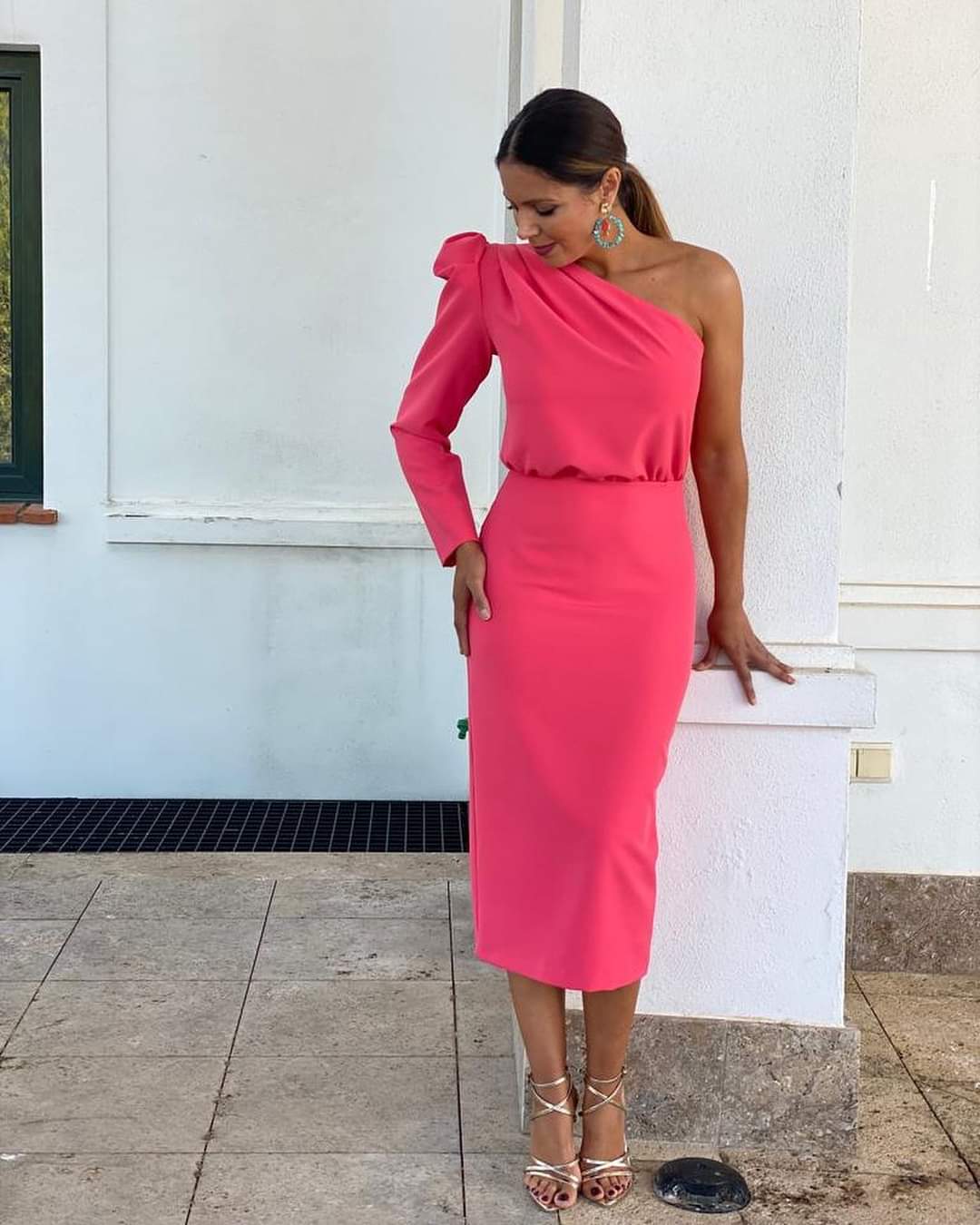 Margarita Munoz Coral Dress 