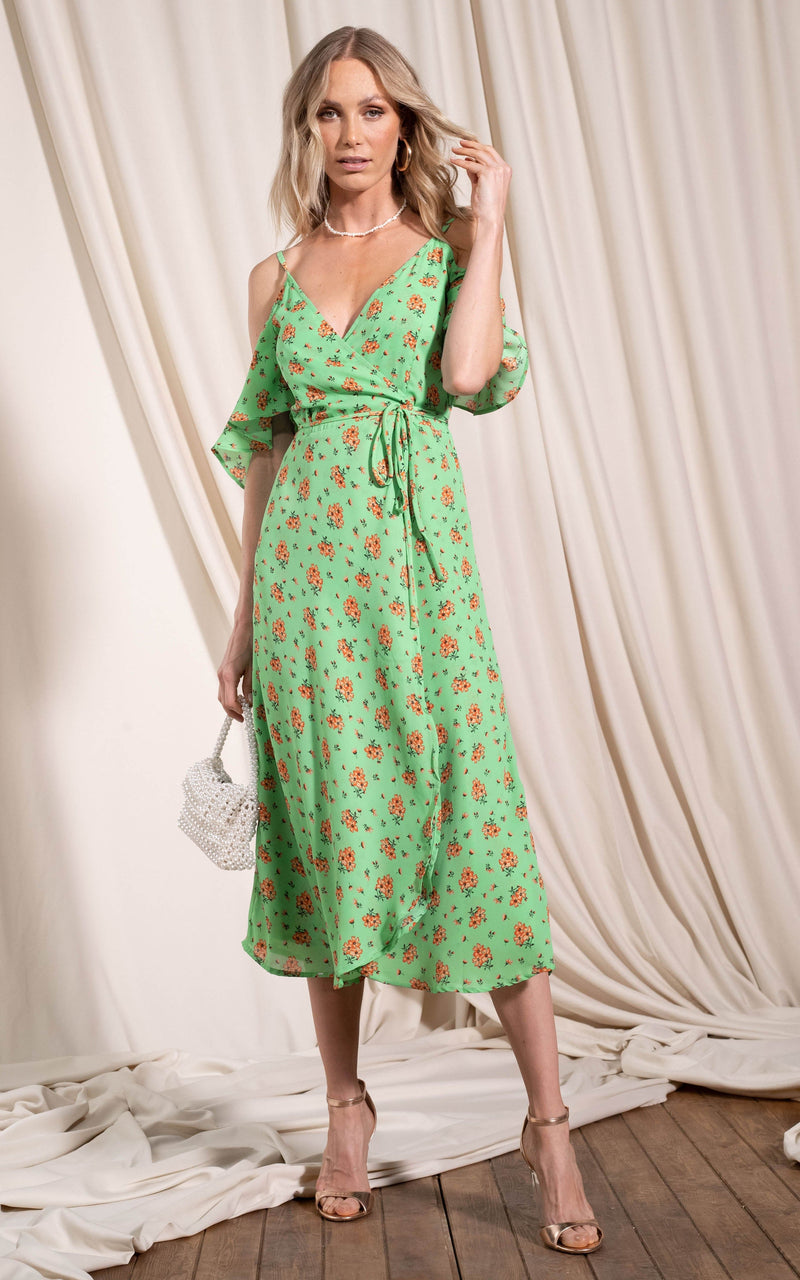 Ivy Dress | Green Daisy | Dancing Leopard