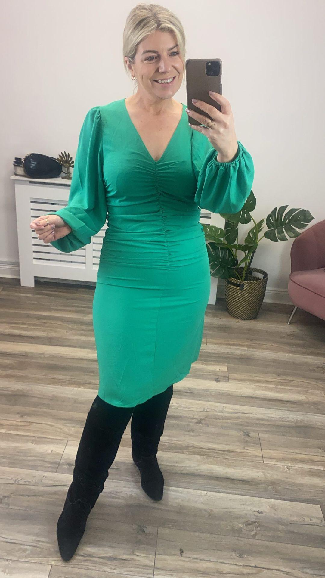 Fana Mini Dress (Green)