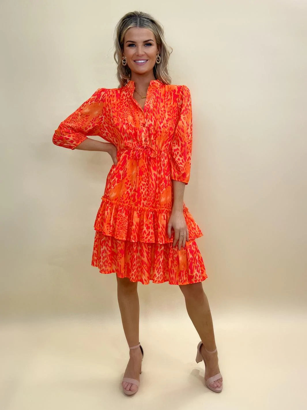 The Latina Mini Dress (Orange)